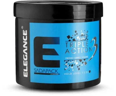 Elegance Triple Action Hair Gel 500ml Blue