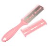 Hair Tooth Comb Razor (Pink) - Image 3