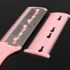 Hair Tooth Comb Razor (Pink) - Image 4