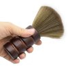 Professional Barber Neck Brush (Dark Wooden Brown) - Image 2