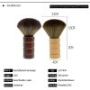 Professional Barber Neck Brush (Dark Wooden Brown) - Image 6