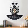 'The Best Barber' Salon Clock - Image 3