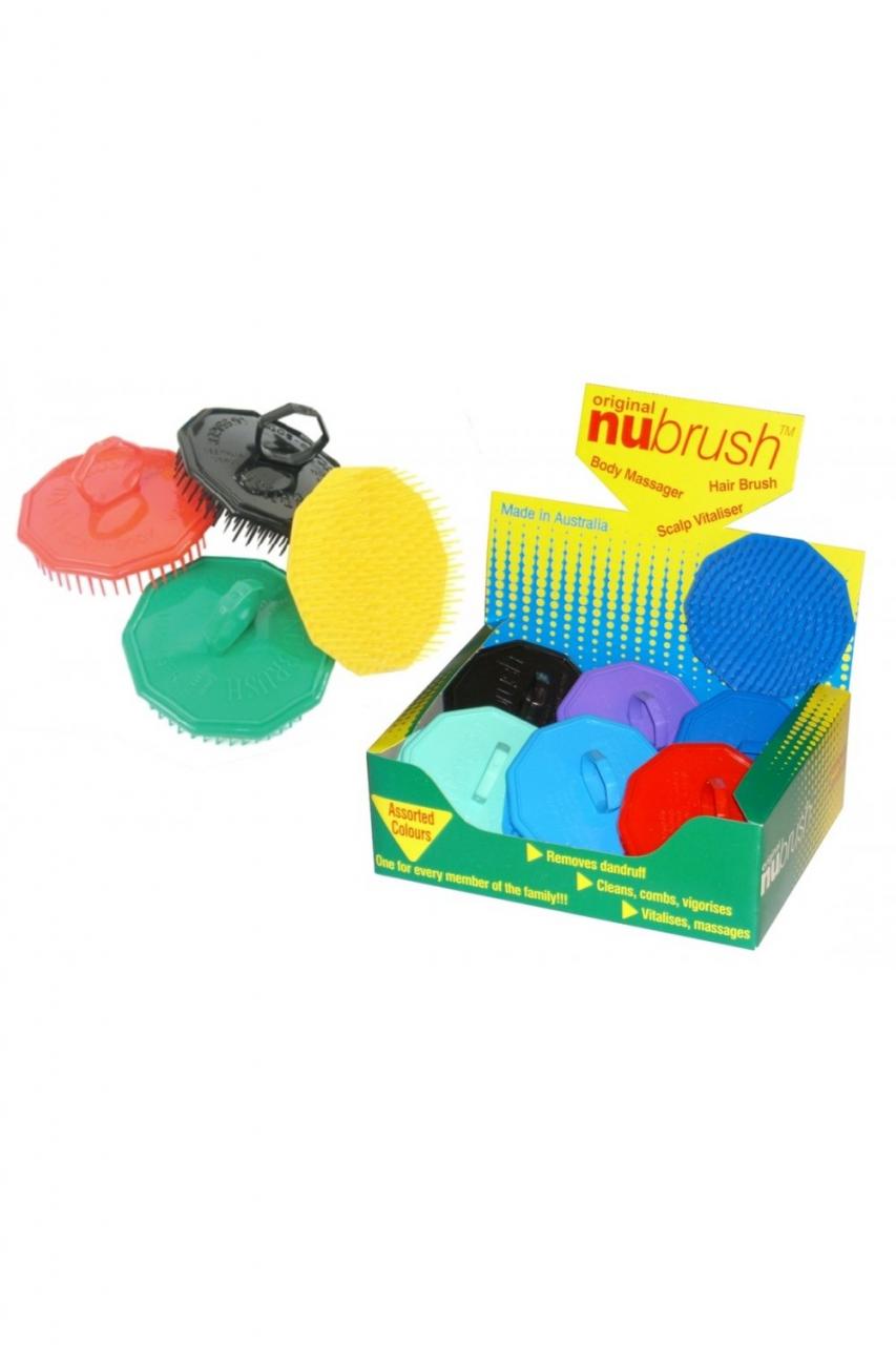 Nubrush Nu Brush Scalp Massage Brush Pack Of 12 Mix | Red One Australia
