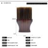 Flat Wood Handle Dark Chocolate Neck Brush - Image 2