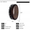Oval Shaped Beard Brush (dark chocolate) - Image 2
