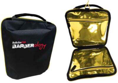 BaByliss Pro Barberology Gold Lined Barber Bag Travel Storage Case