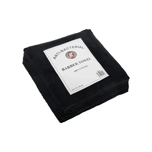 RedOne Barber Facial Towel 32 X 60 - Black 10Pk