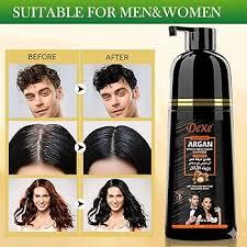 DEXE Black Hair Shampoo – Instant Black Hair Dye Shampoo for Grey Hair 400ml - Image 2