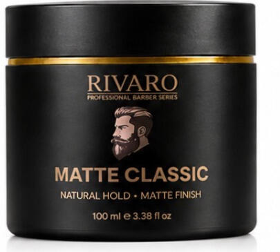 RIVARO Matte Classic Hair Wax 100ml – Natural Hold & Matte Finish