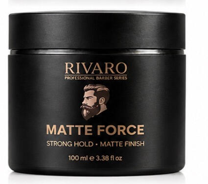 RIVARO Matte Force Hair Clay 100ml – Strong Hold Matte Finish