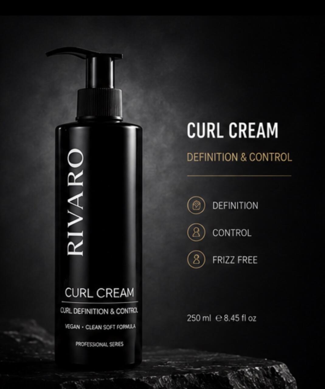 RIVARO Hair Curl Cream 250ml – Curl Defining & Moisturising Cream - Image 2