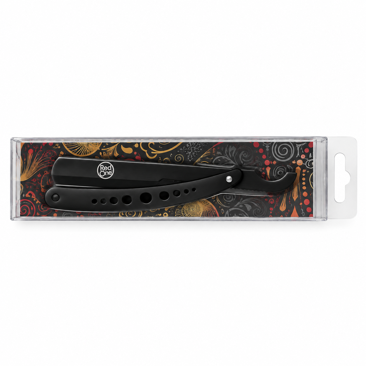 RedOne Nine Hole Style Barber Razor – Steel Blade & Black Handle - Image 2