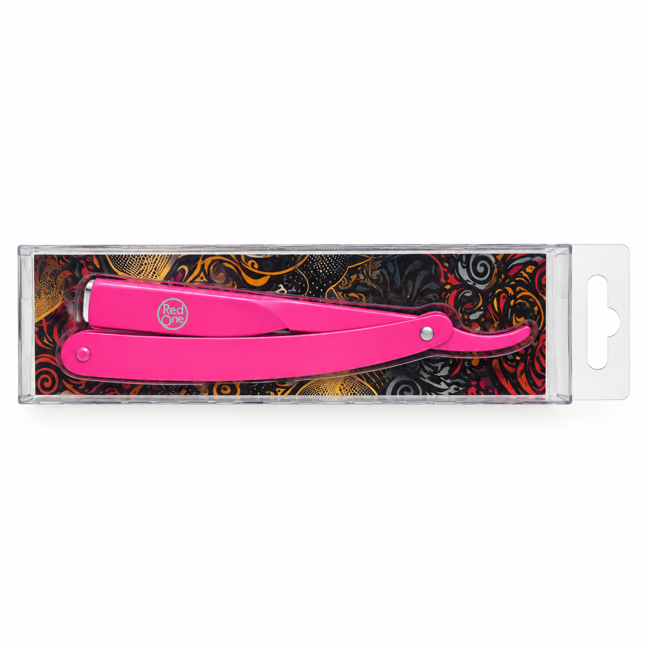 RedOne Pink Professional Barber Straight Razor - Steel Blade and Steel Handle - Image 2