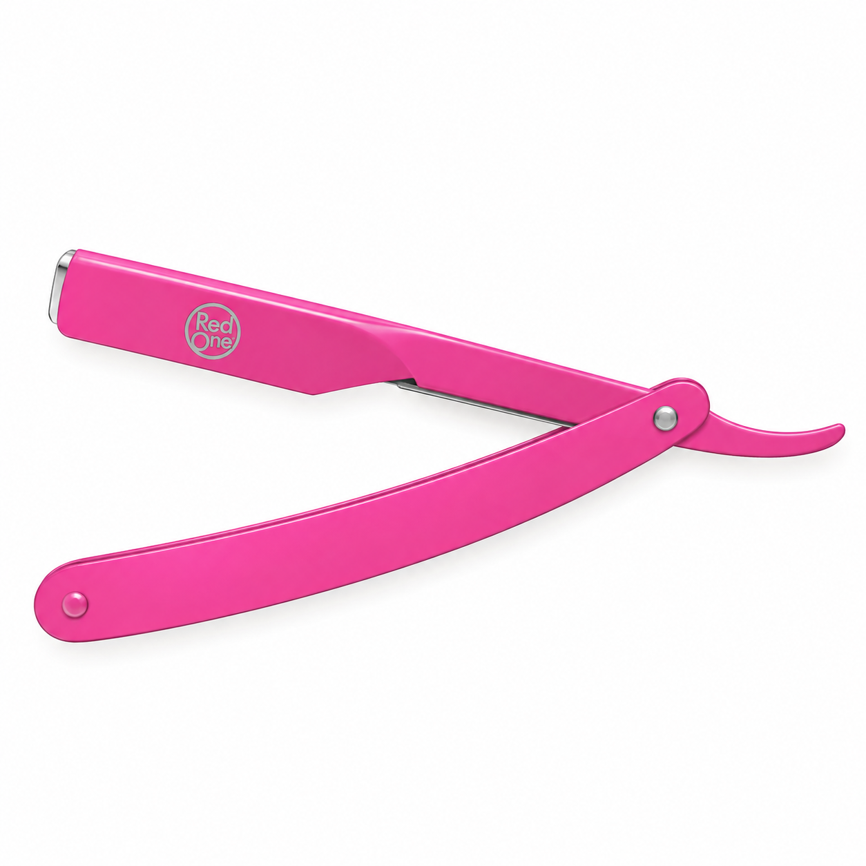 RedOne Pink Professional Barber Straight Razor - Steel Blade and Steel Handle