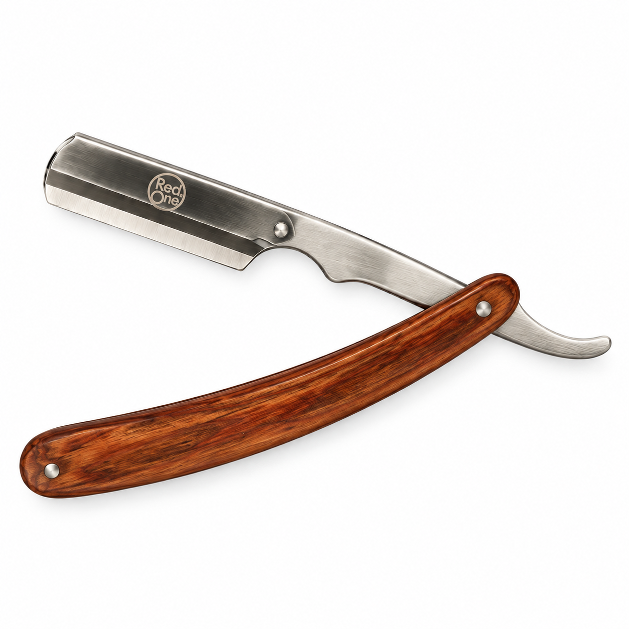 RedOne Professional Straight Razor – Polished Steel Blade with Wood Handle